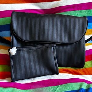 Enfuselle Hanging Travel Bag & Small Cosmetic Case NWOT